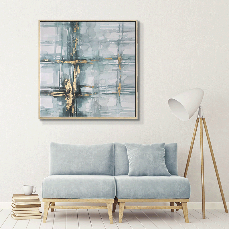 Watercolor Abstract Art with Floater Frame