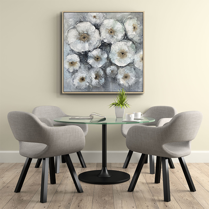 Dream Floral Art With Floater Frame