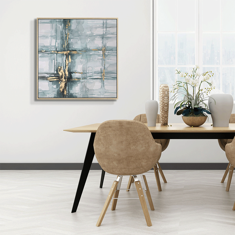 Watercolor Abstract Art with Floater Frame