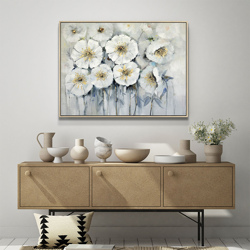 Dream Poppy Art With Floater Frame