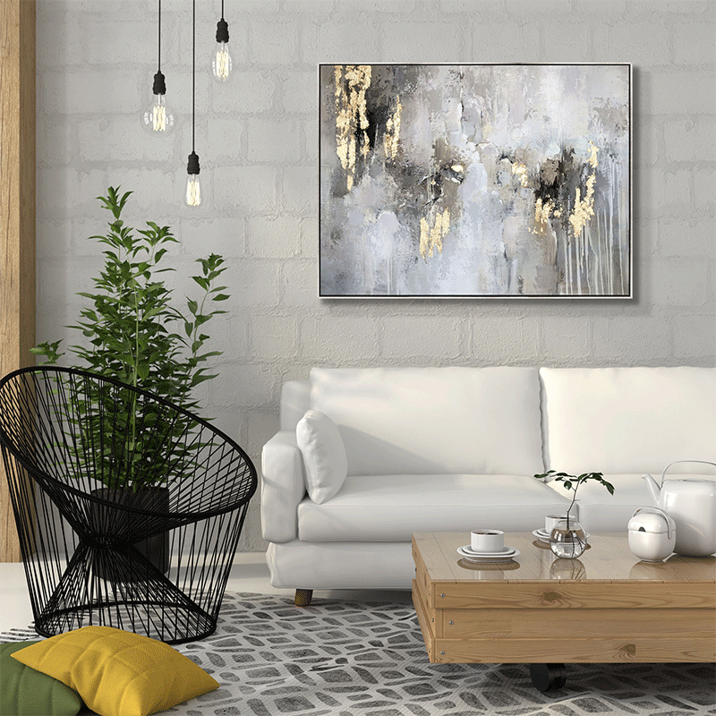 Neutral Art With Floater Frame
