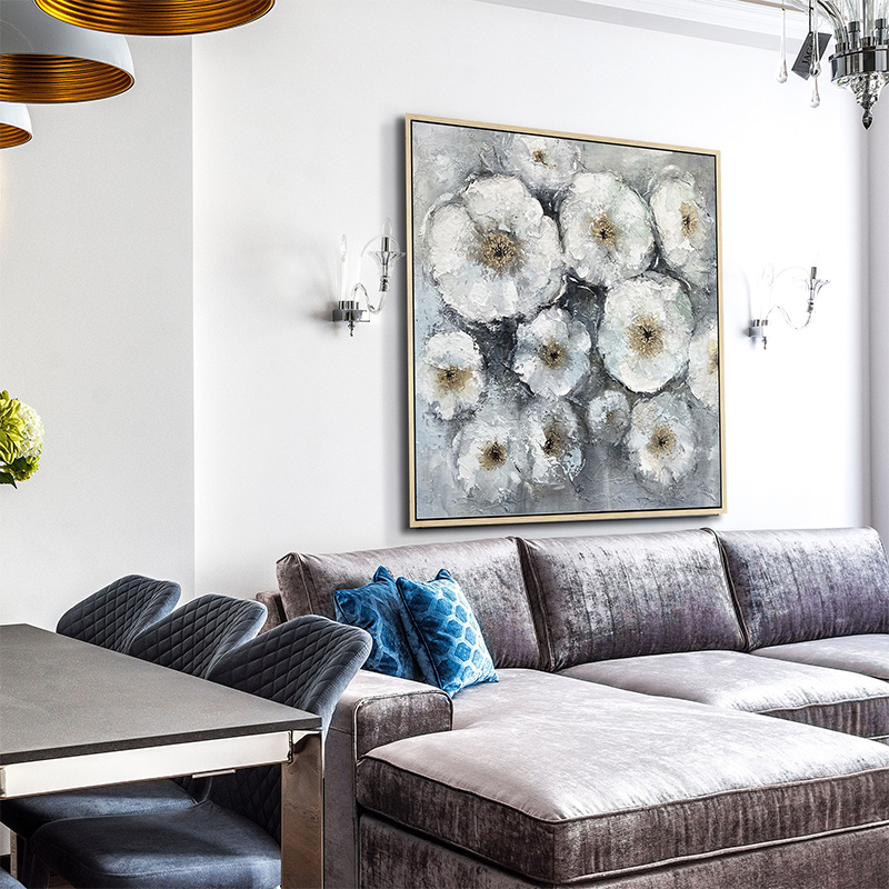 Dream Floral Art With Floater Frame