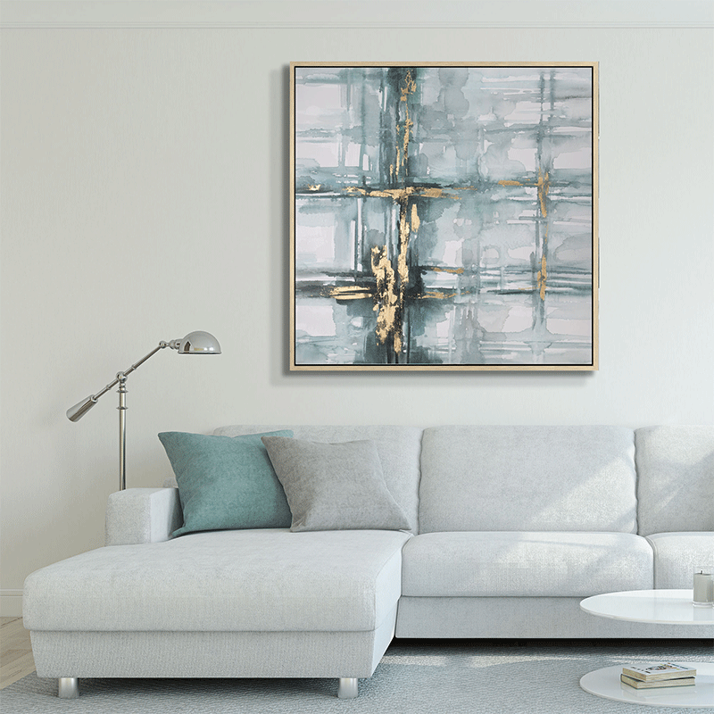 Watercolor Abstract Art with Floater Frame