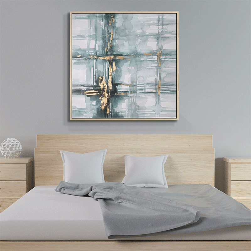 Watercolor Abstract Art with Floater Frame