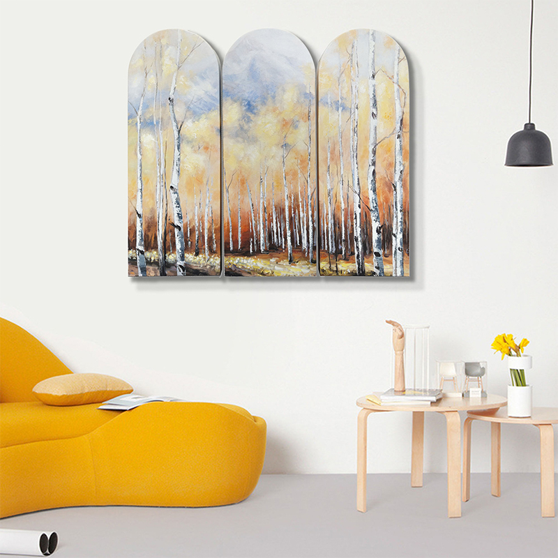 Set of 3 Birch Trees Arch Art