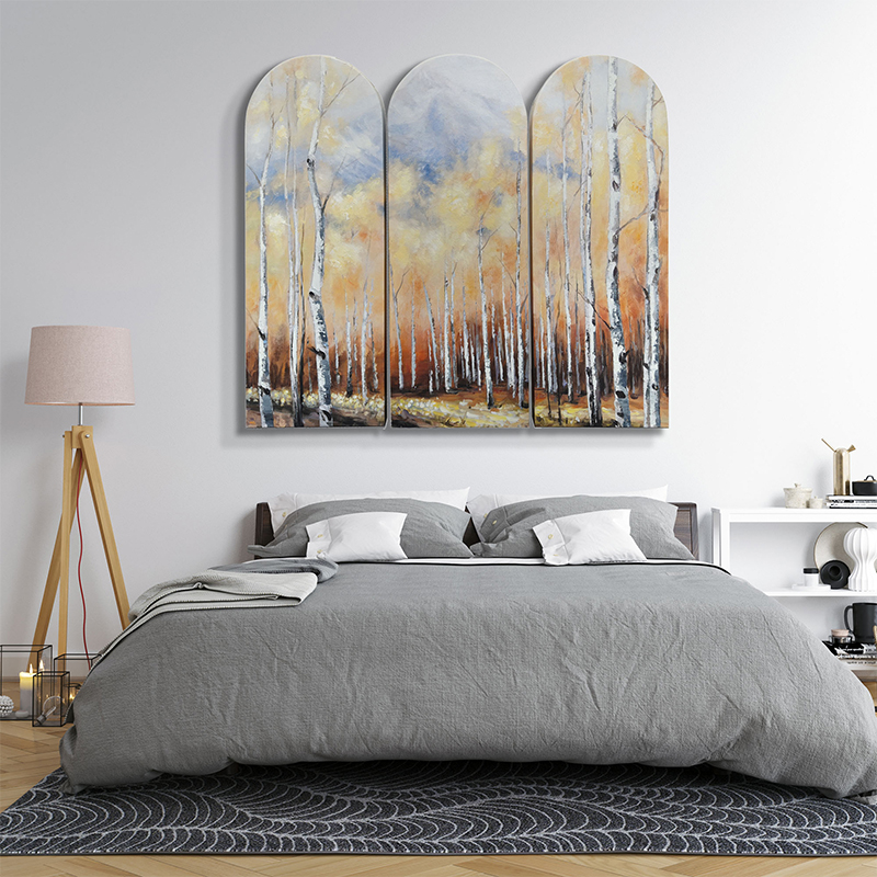 Set of 3 Birch Trees Arch Art