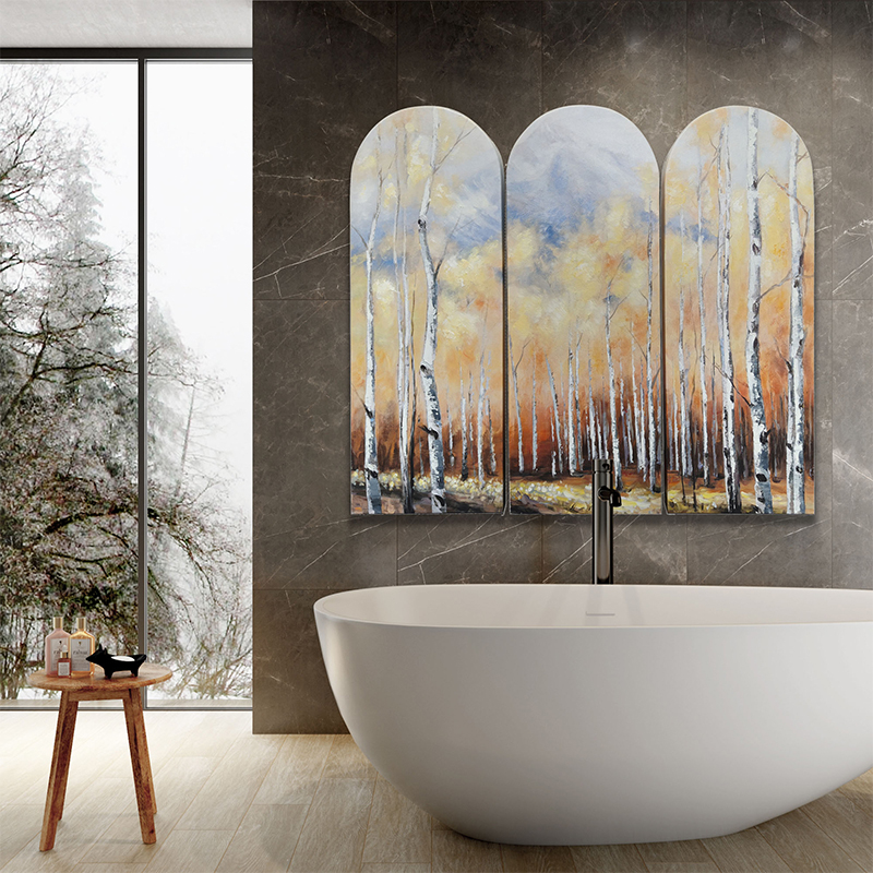Set of 3 Birch Trees Arch Art