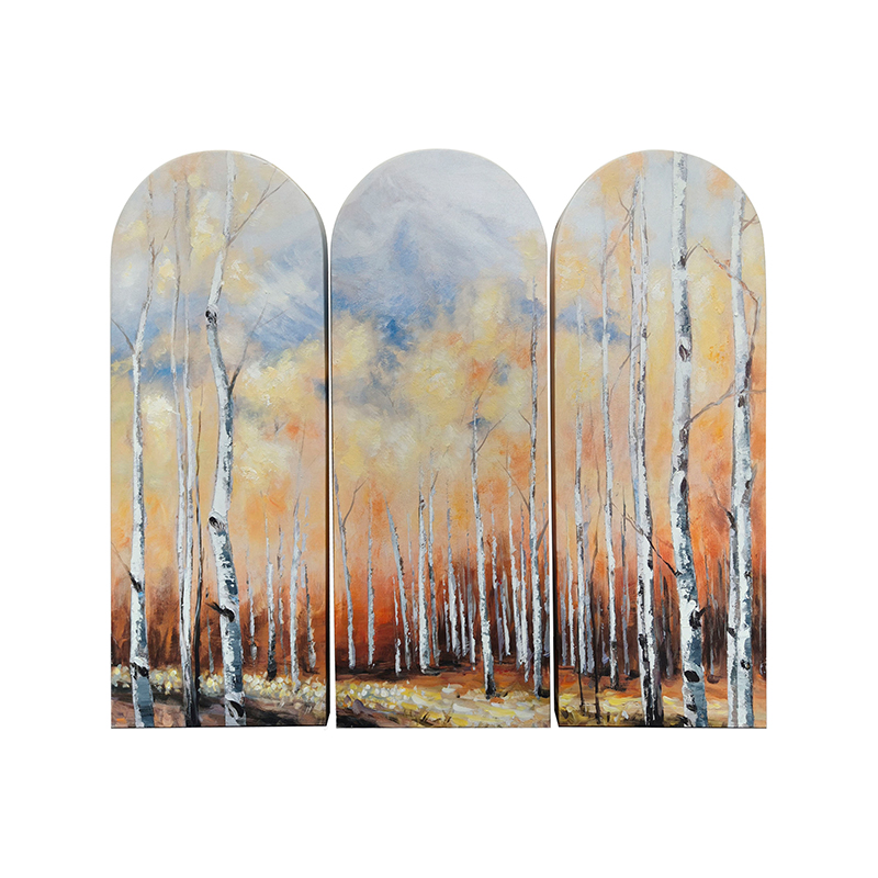 What are the flexibility advantages of set of 3 birch trees arch art design for space decoration?